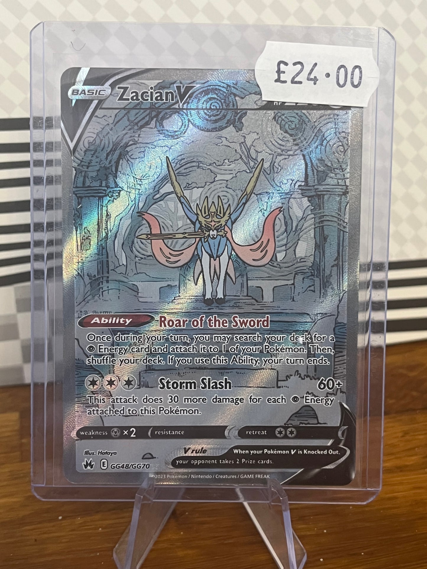Zacian V GG48/GG70 Crown Zenith NM Single Pokémon Card