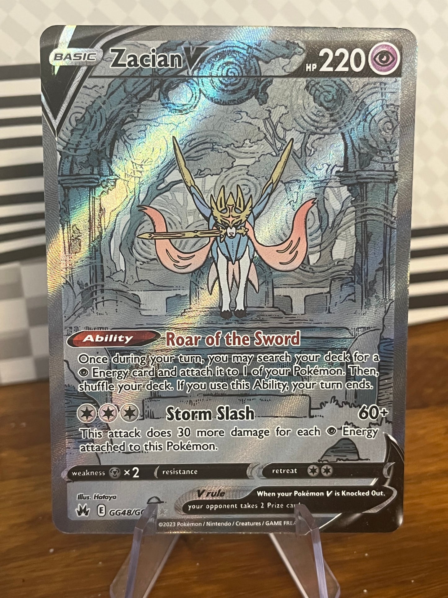 Zacian V GG48/GG70 Crown Zenith NM Single Pokémon Card