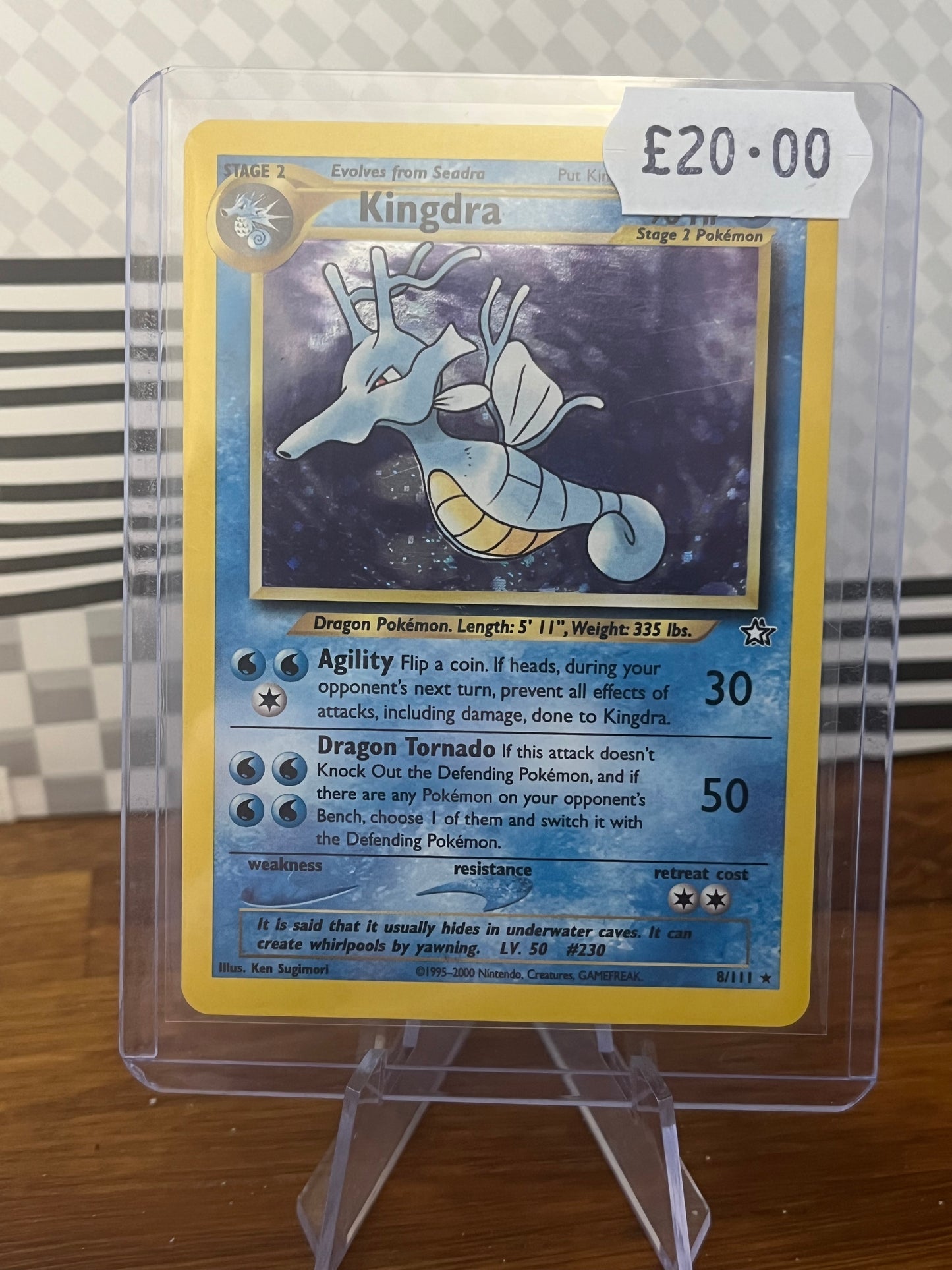 Kingdra Holo 8/111 Neo Genesis NM Single Pokémon Card