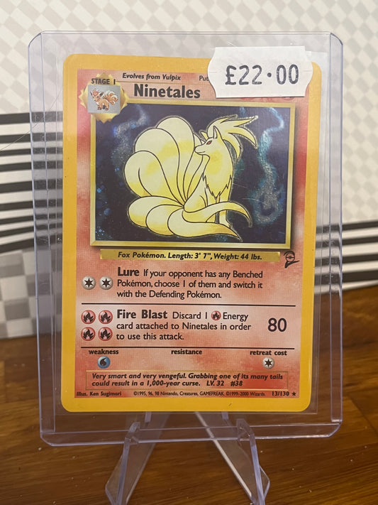 Ninetales Holo 13/130 Base Set 2 NM Single Pokémon Card