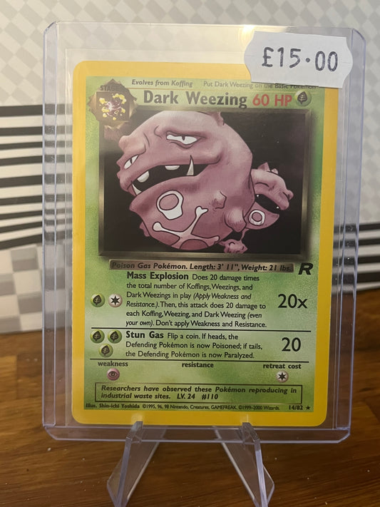 Dark Weezing 14/82 Team Rocket NM Single Pokémon Card