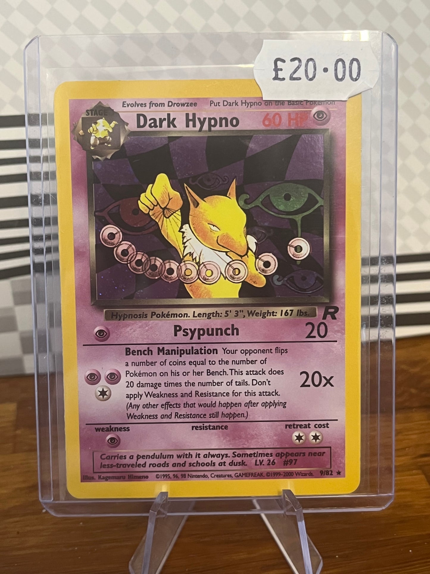 Dark Hypno Holo 9/82 Team Rocket NM Single Pokémon Card