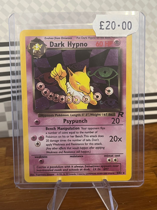 Dark Hypno Holo 9/82 Team Rocket NM Single Pokémon Card