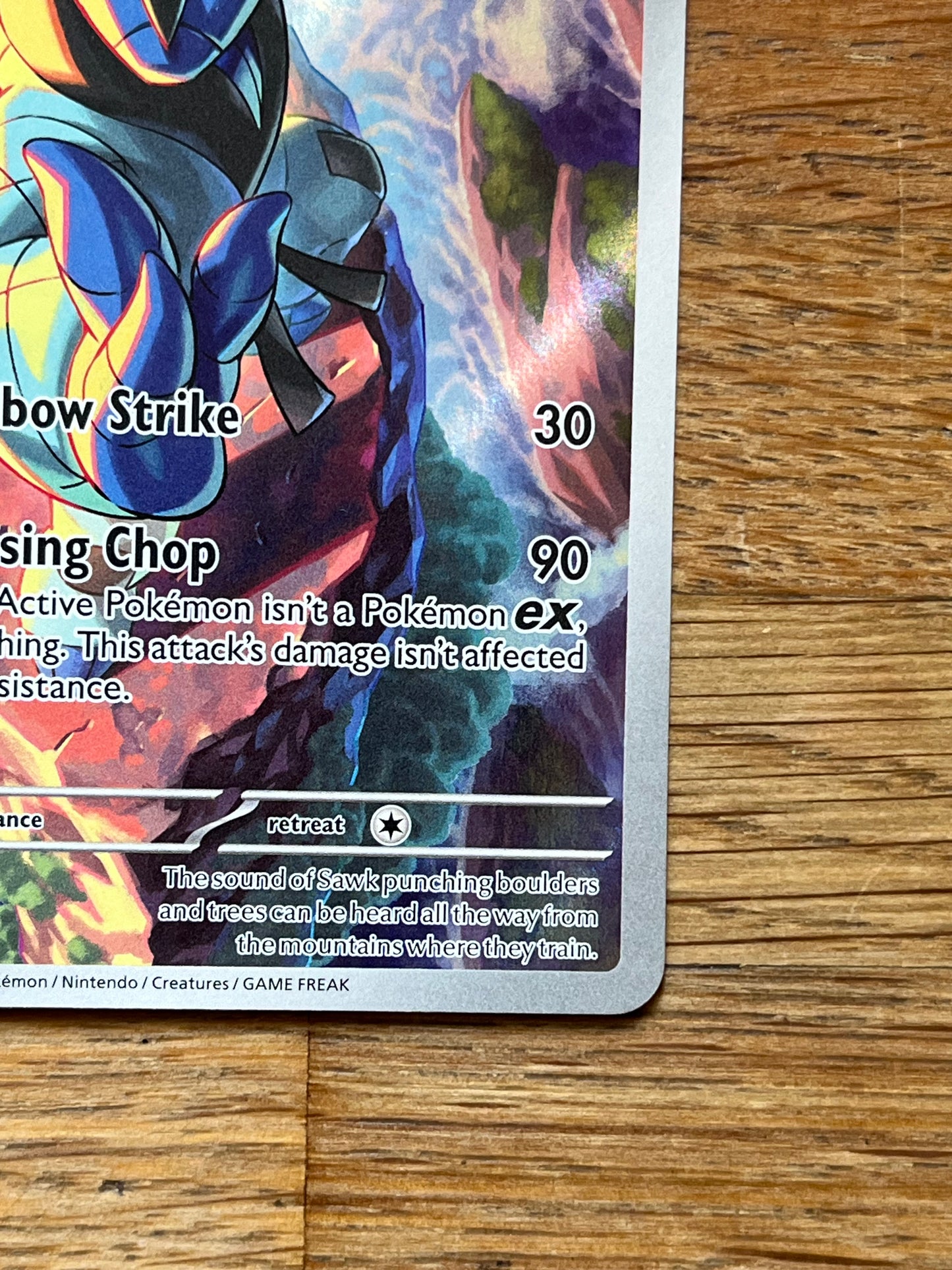 Sawk 130/086 Illustration Rare White Flare NM Single Pokémon Card