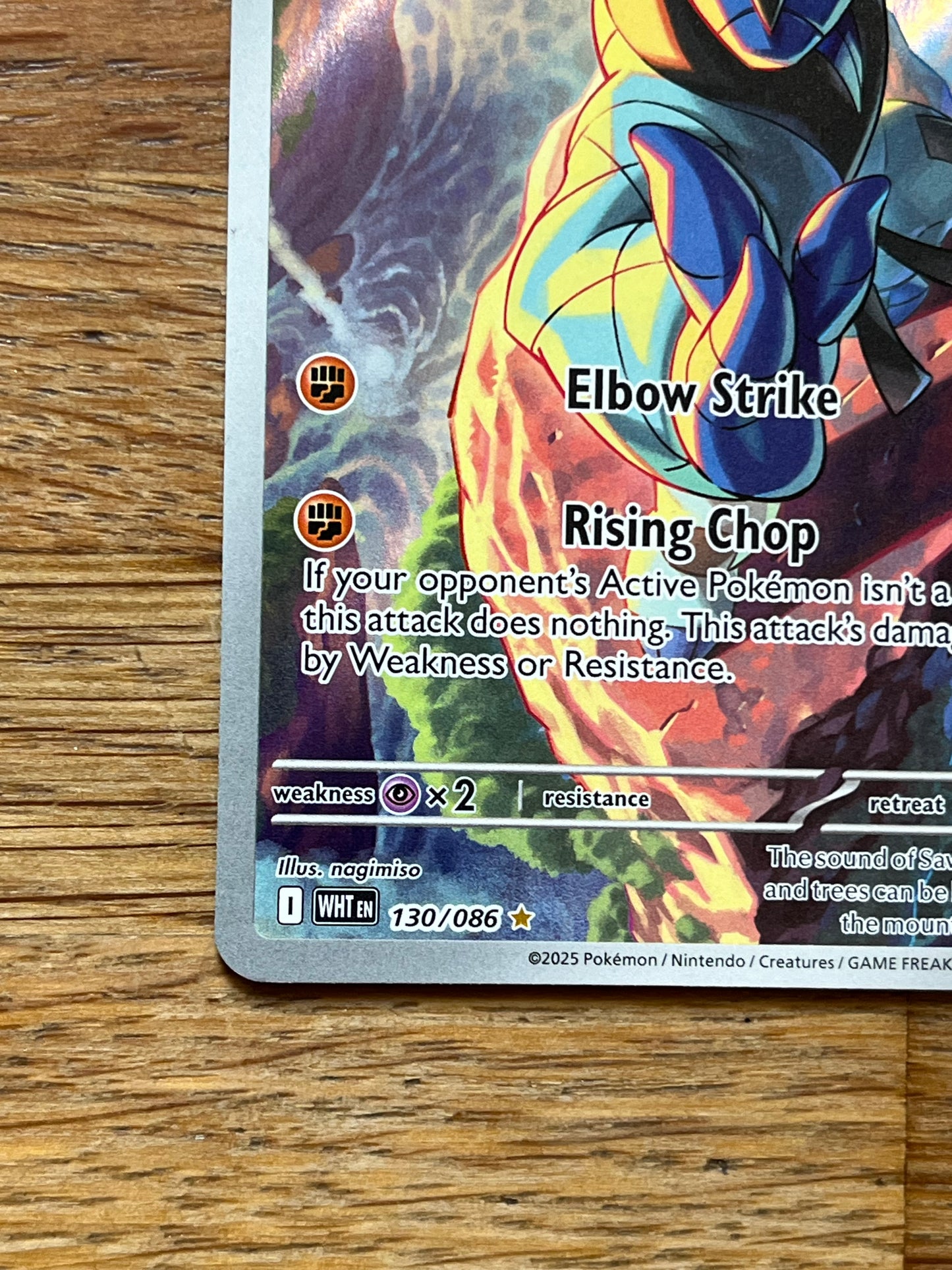 Sawk 130/086 Illustration Rare White Flare NM Single Pokémon Card