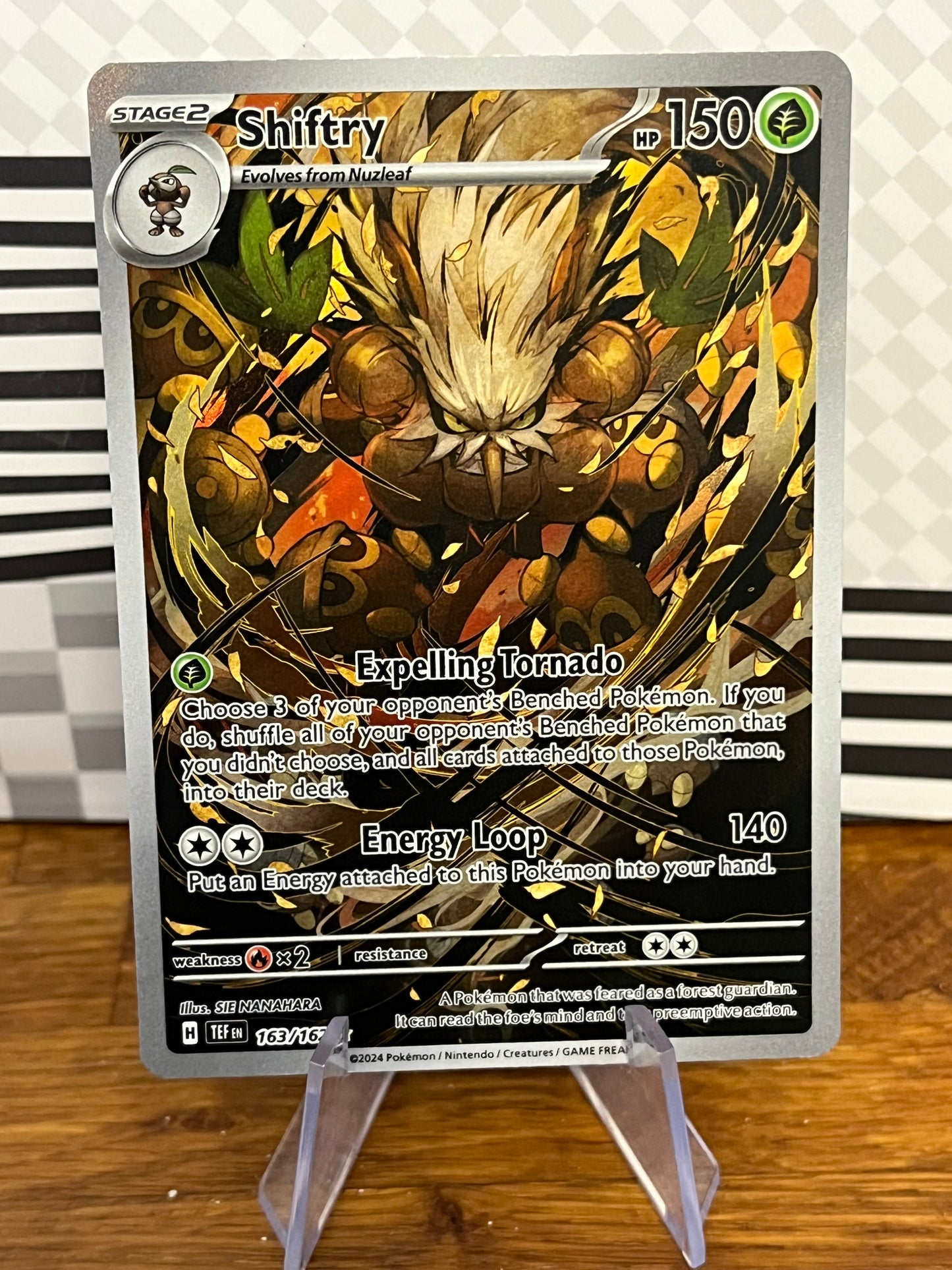 Shiftry 163/162 Illustration Rare Temporal Forces NM Single Pokémon Card