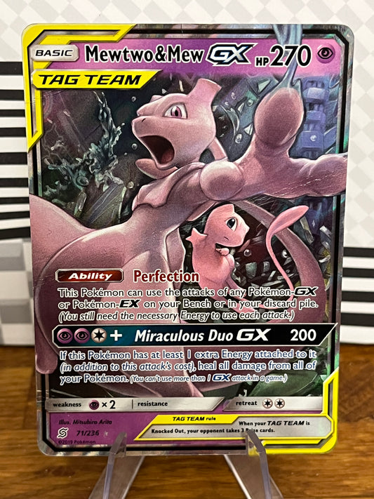 Mewtwo & Mew GX 71/236 Sun & Moon NM Single Pokémon Card