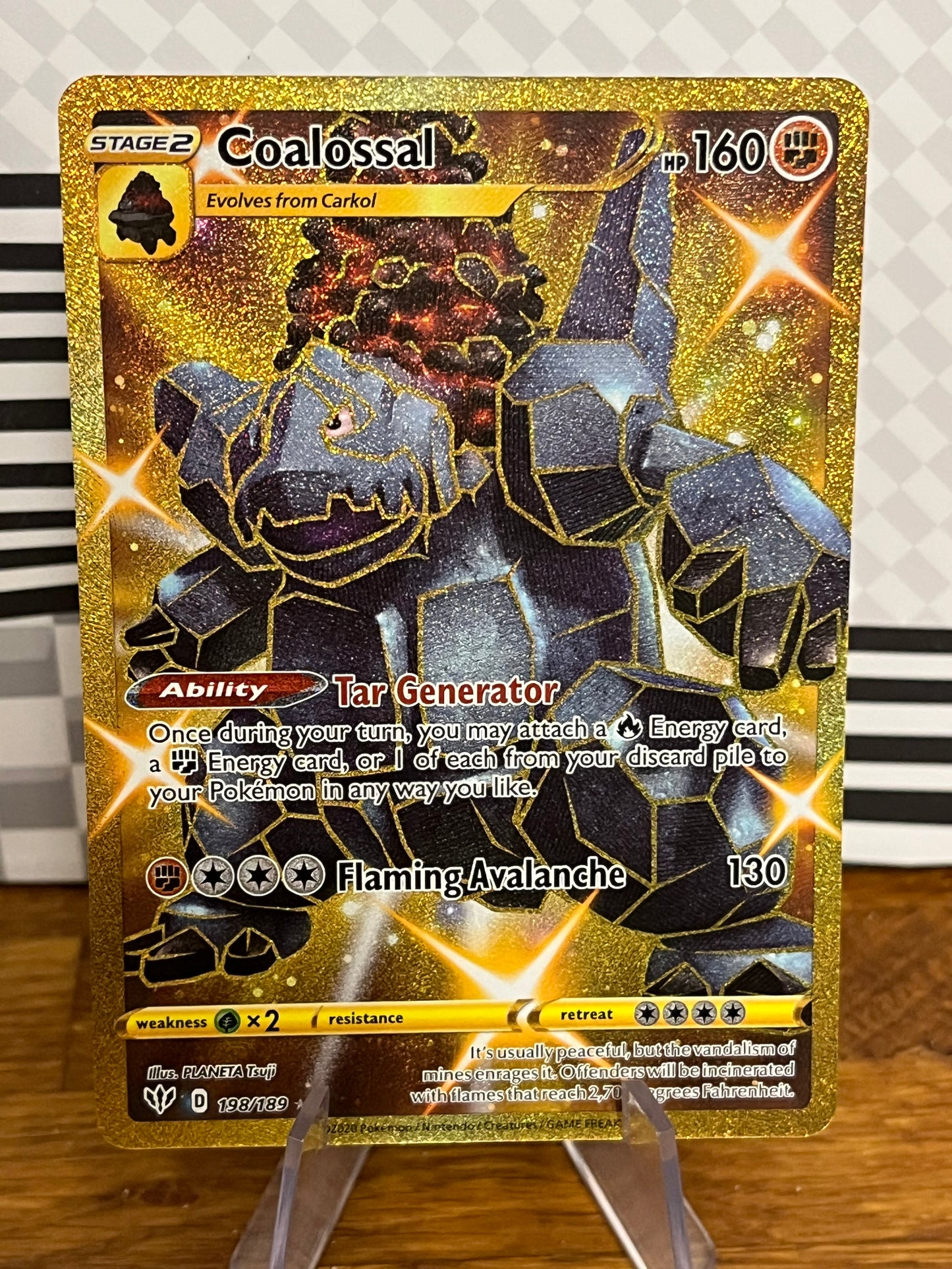 Coalossal 198/189 Hyper Rare Darkness Ablaze NM Single Pokémon Card