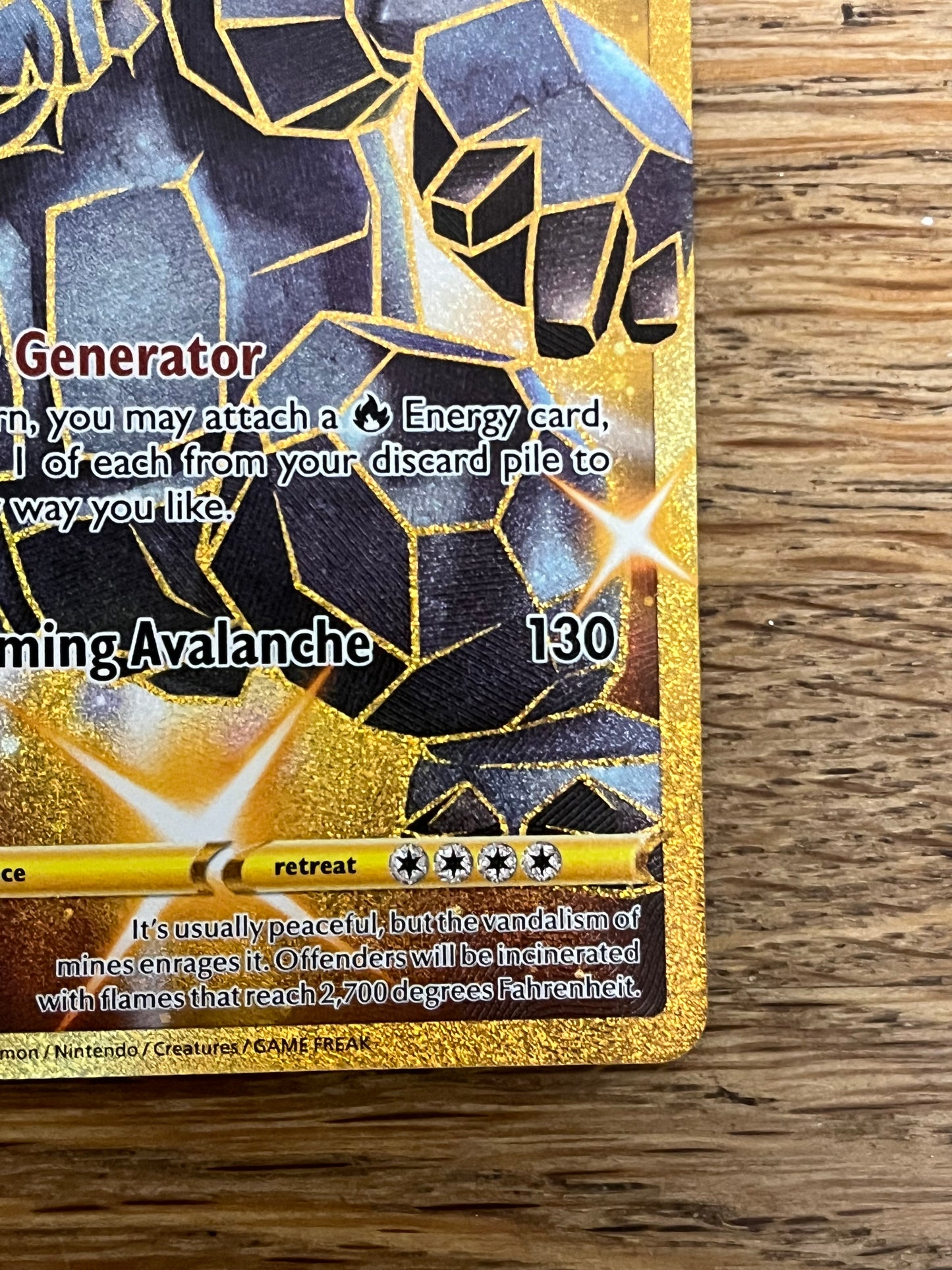 Coalossal 198/189 Hyper Rare Darkness Ablaze NM Single Pokémon Card