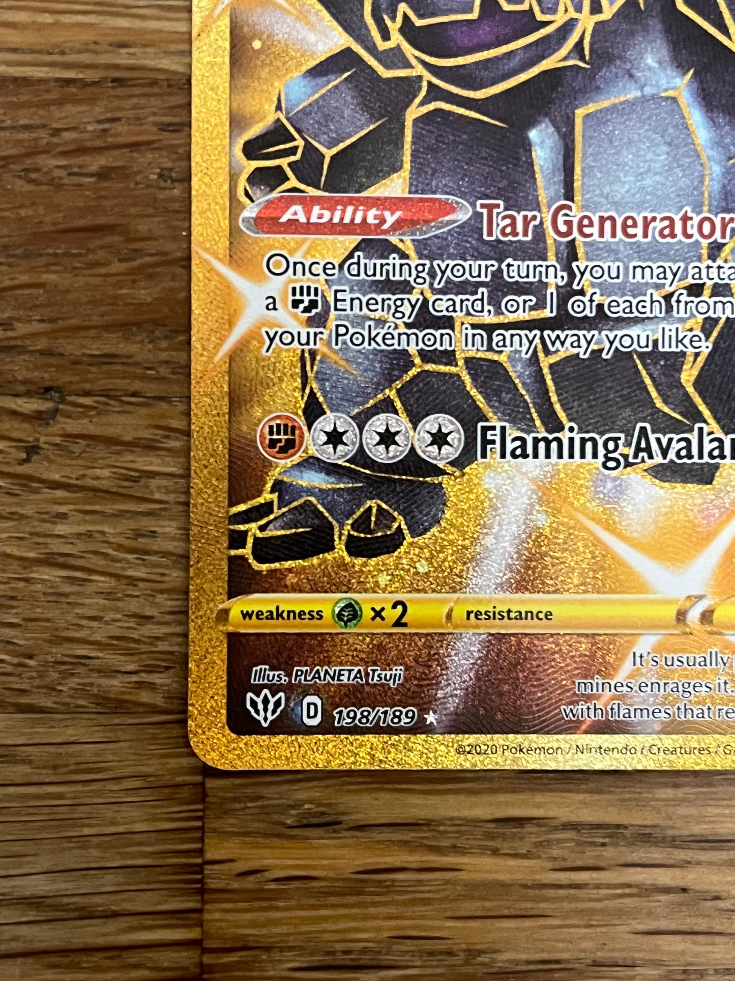 Coalossal 198/189 Hyper Rare Darkness Ablaze NM Single Pokémon Card