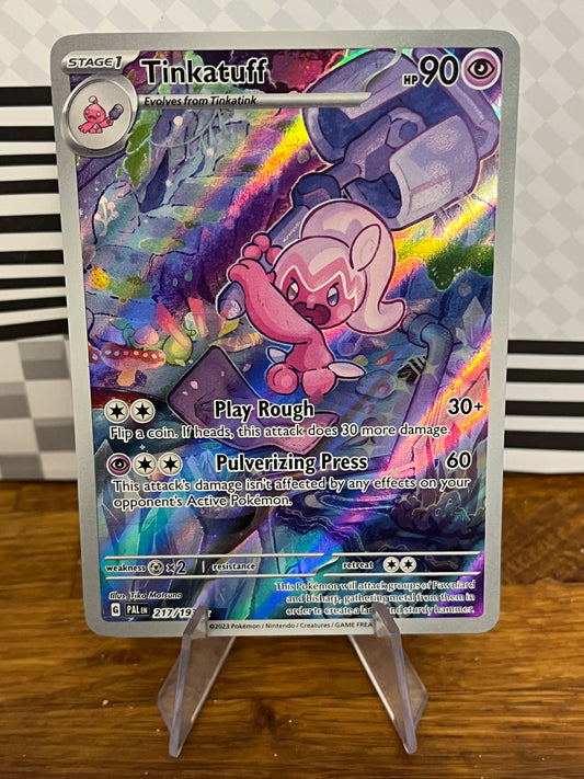 Tinkatuff 217/193 Illustration Rare Paldea Forces NM Single Pokémon Card