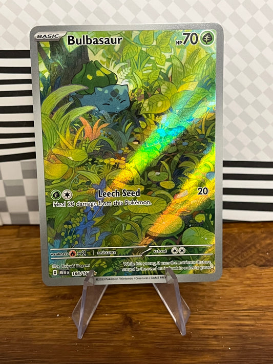 Bulbasaur 166/165 Illustration Rare 151 NM Single Pokémon Card