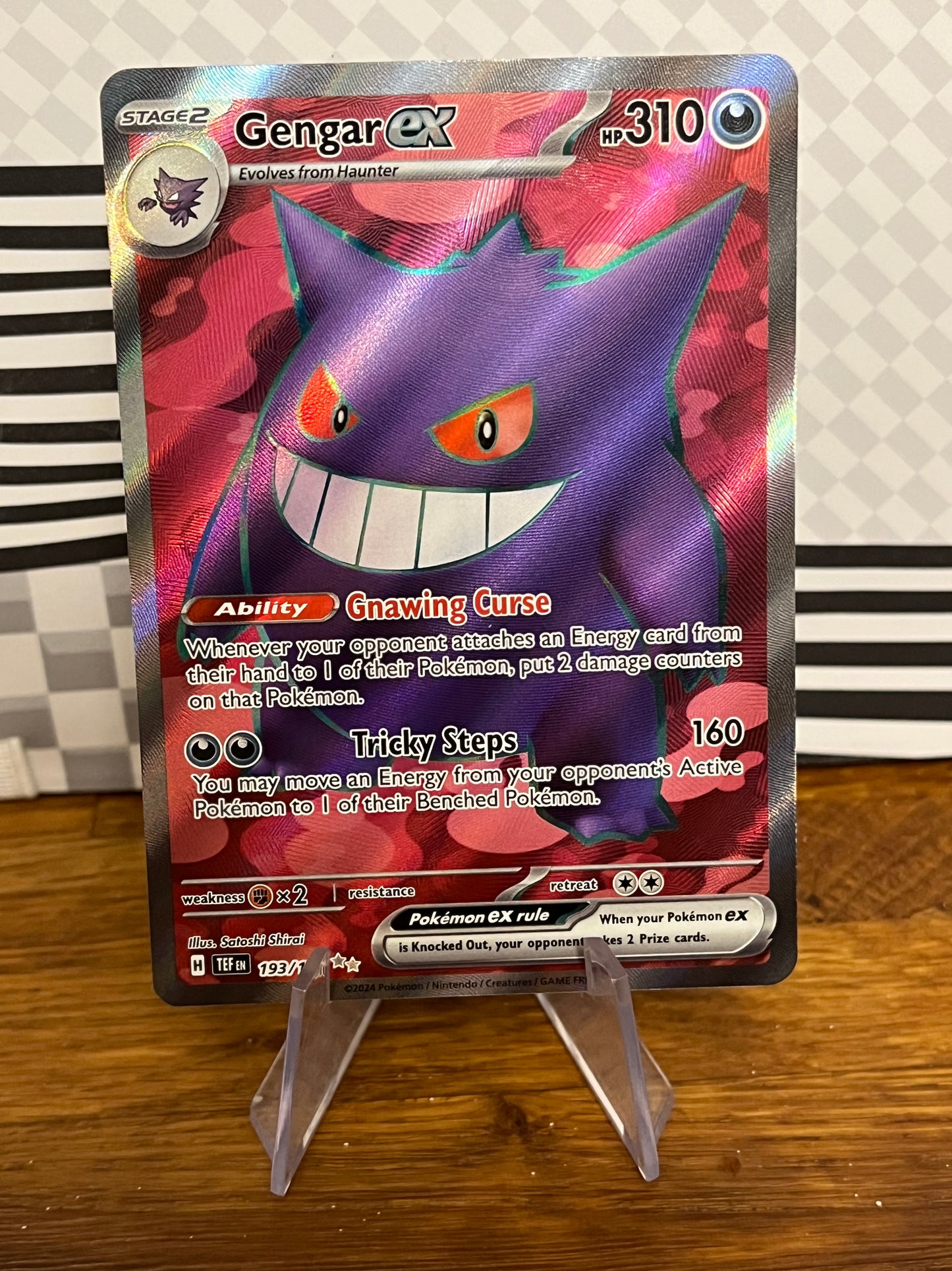 Gengar ex 193/162 Special Illustration Rare Temporal Forces NM Single Pokémon Card