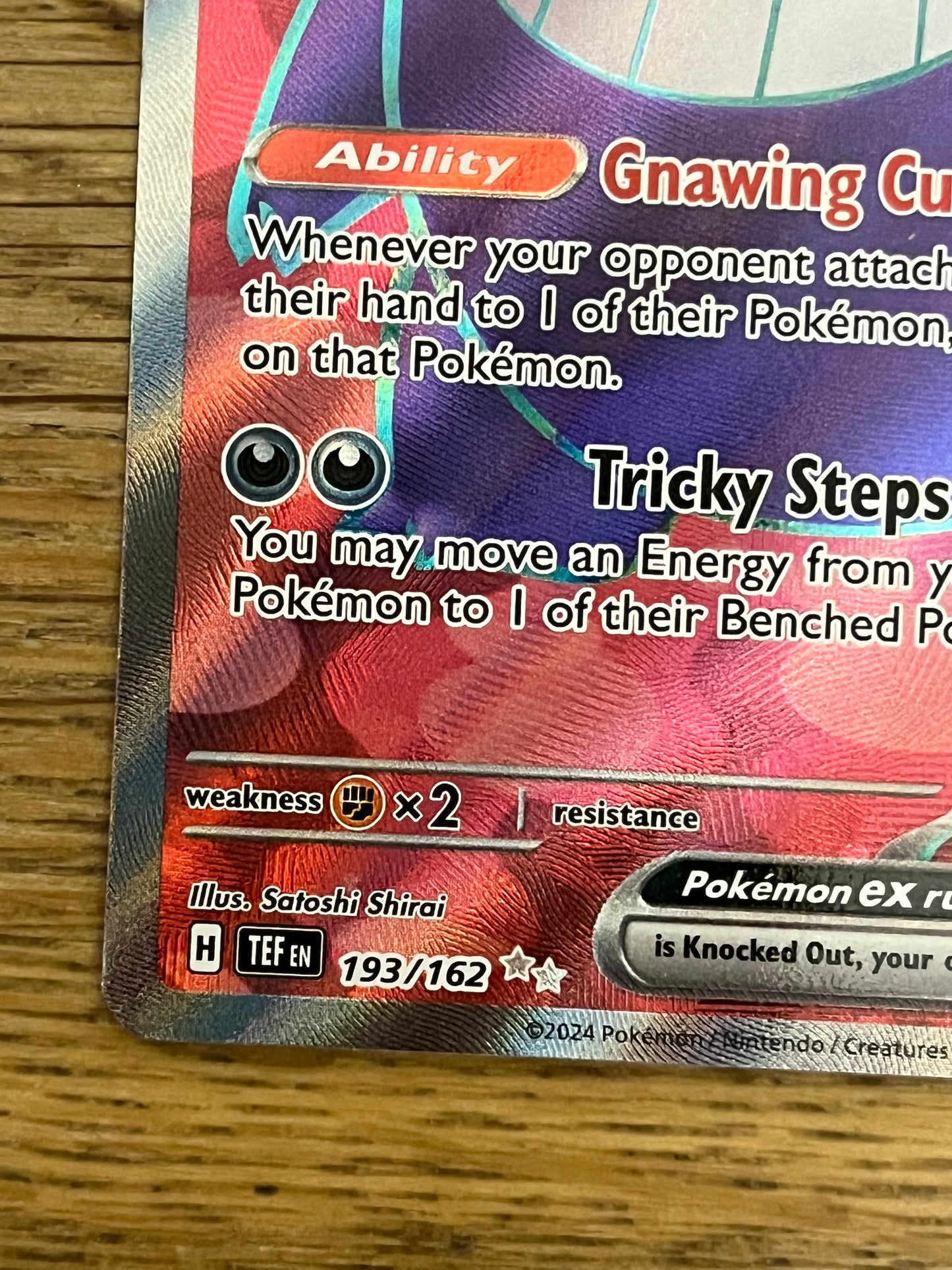 Gengar ex 193/162 Special Illustration Rare Temporal Forces NM Single Pokémon Card