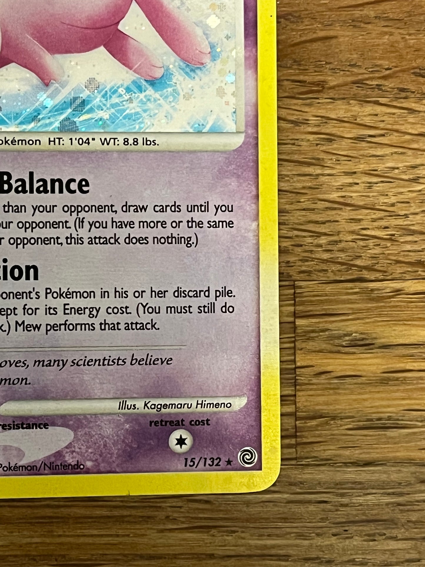Mew Lv.40 15/132 Secret Wonders NM Single Pokémon Card