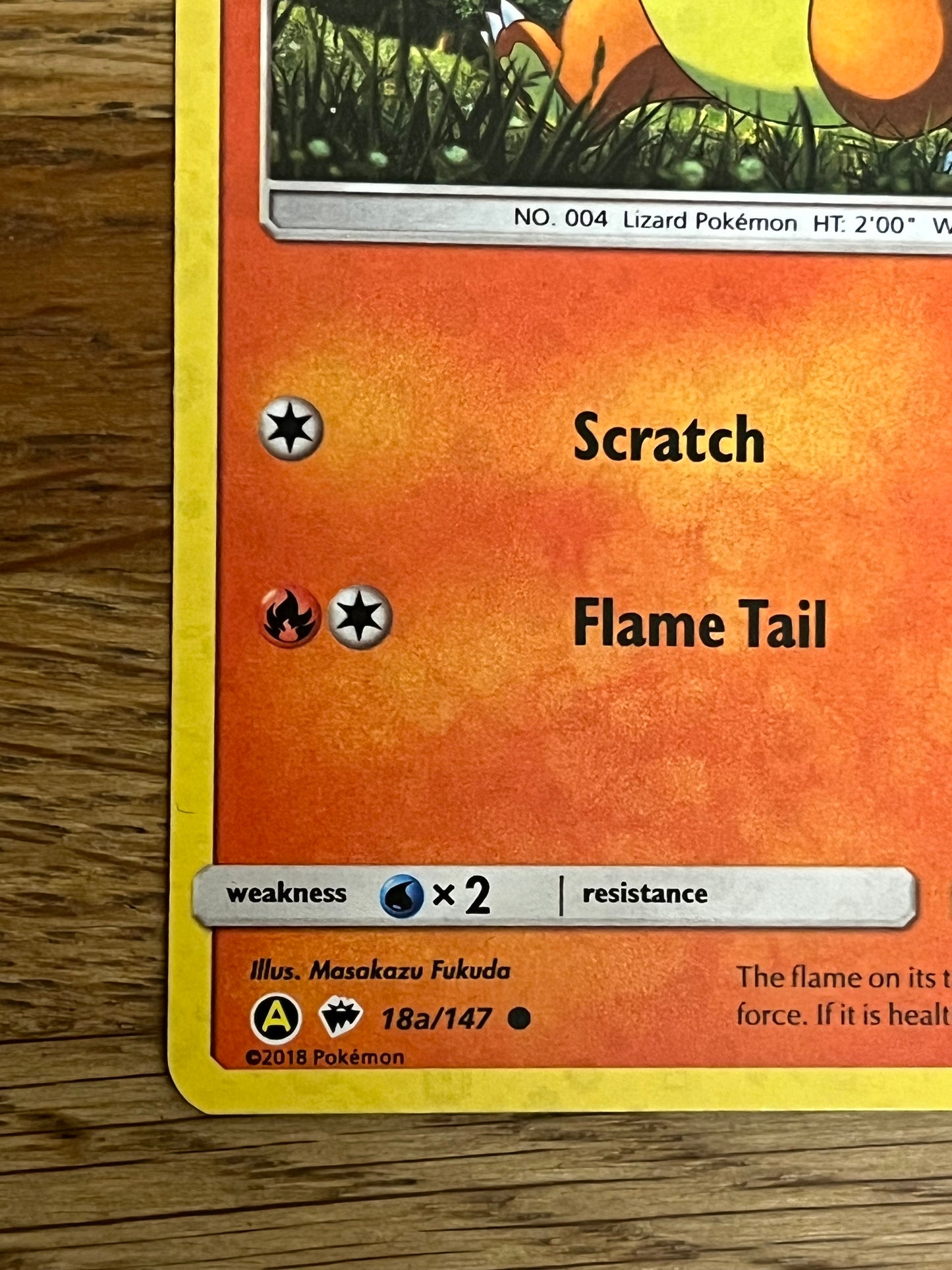 Charmander 18a/147 Holo Burning Shadows NM Single Pokémon Card