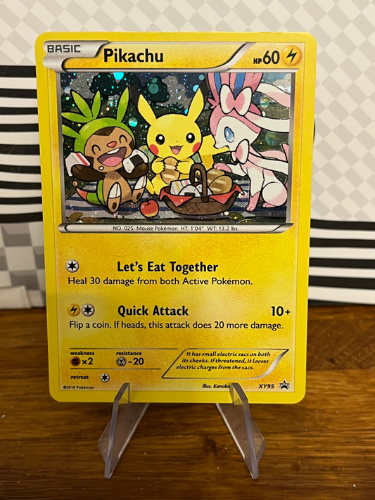 Pikachu XY95 Black Star Promo NM Single Pokémon Card