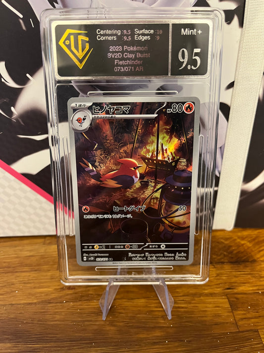 Fletchinder 073/071 Japanese Clay Burst Universal Grading 9.5 Graded Pokémon Card