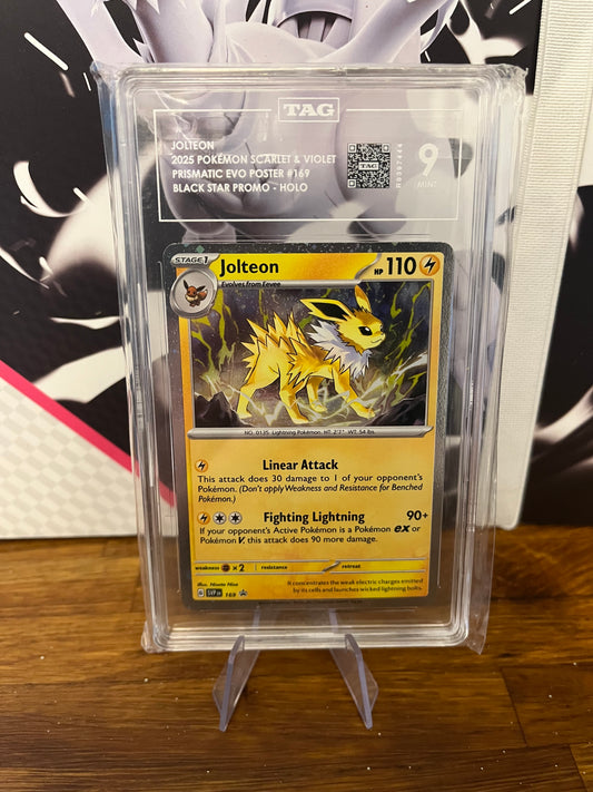 Jolteon 169 Black Star Promo Holo TAG 9 Graded Pokémon Card