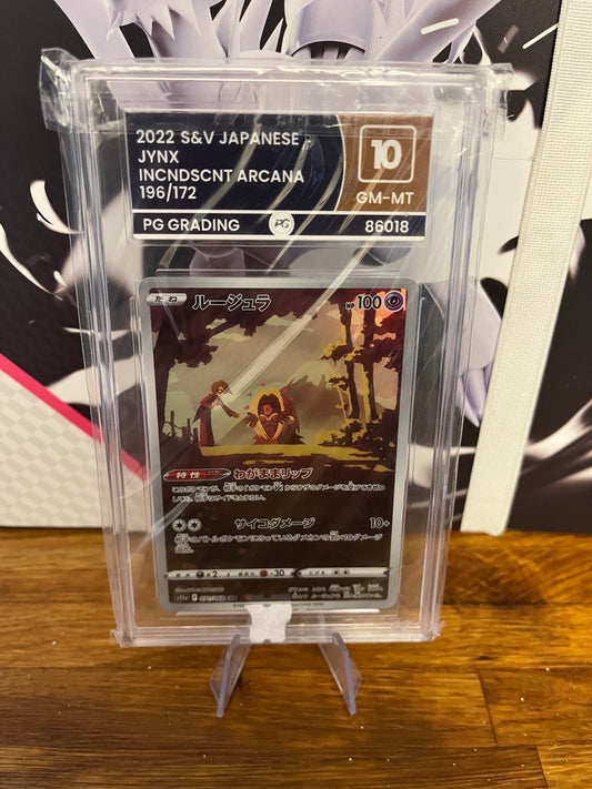 Jynx Illustration Rare 196/172 Japanese Incandescant Arcana PG 10 Graded Pokémon Card