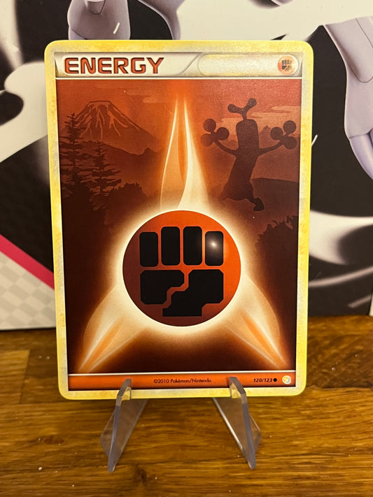 Fighting Energy 120/123 Heart Gold & Soul Silver NM Single Pokémon Card