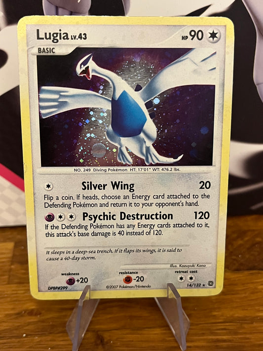 Lugia Holo LV.43 14/132 Secret Wonders LP Single Pokémon Card