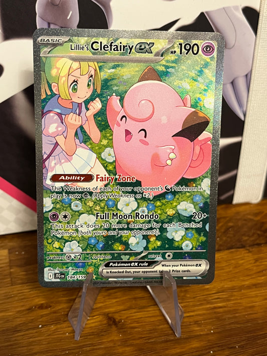 Lillie's Clefairy EX Illustration Rare 184/159 Journey Together NM Single Pokémon Card