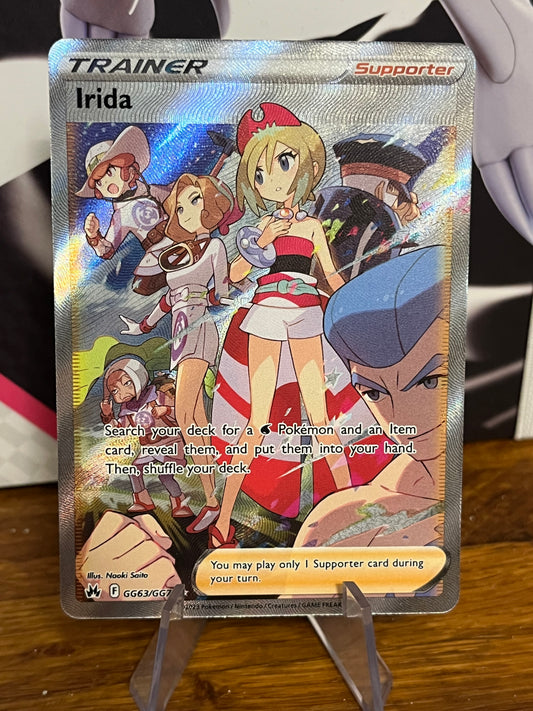 Irida GG63/GG70 Crown Zenith NM Single Pokémon Card