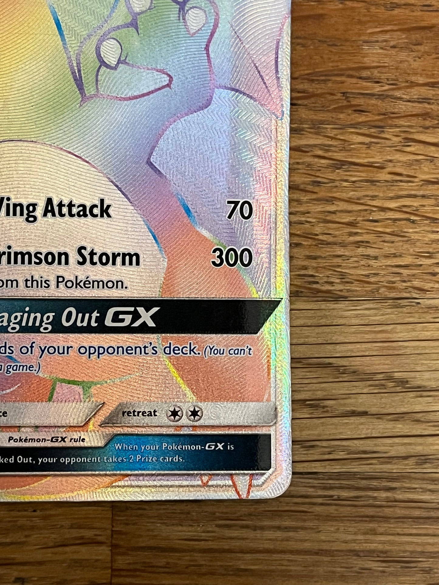 Charizard GX Rainbow Rare 150/147 Burning Shadows HP Single Pokémon Card *Check Photos*