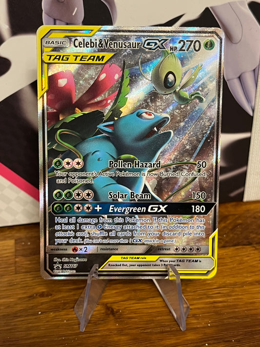 Celebi & Venusaur GX SM167 Black Star Promo NM Single Pokémon Card