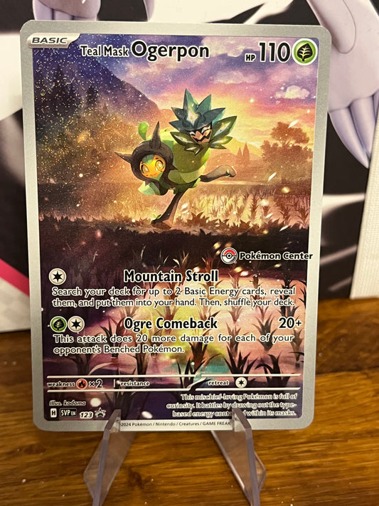 Teal Mask Ogerpon 123 Black Star Promo Pokémon Center NM Single Pokémon Card
