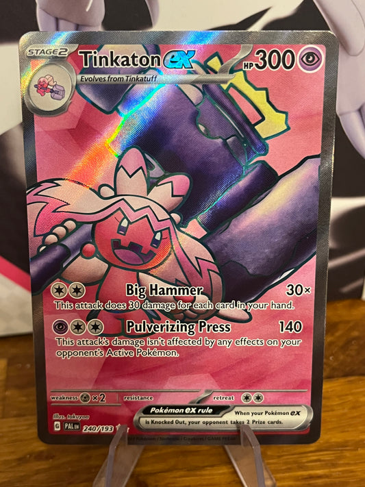 Tinkaton EX Special Illustration Rare 240/193 Paldea Evolved NM Single Pokémon Card
