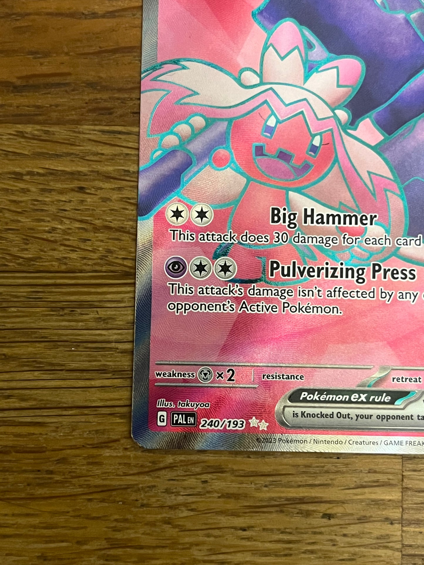 Tinkaton EX Special Illustration Rare 240/193 Paldea Evolved NM Single Pokémon Card