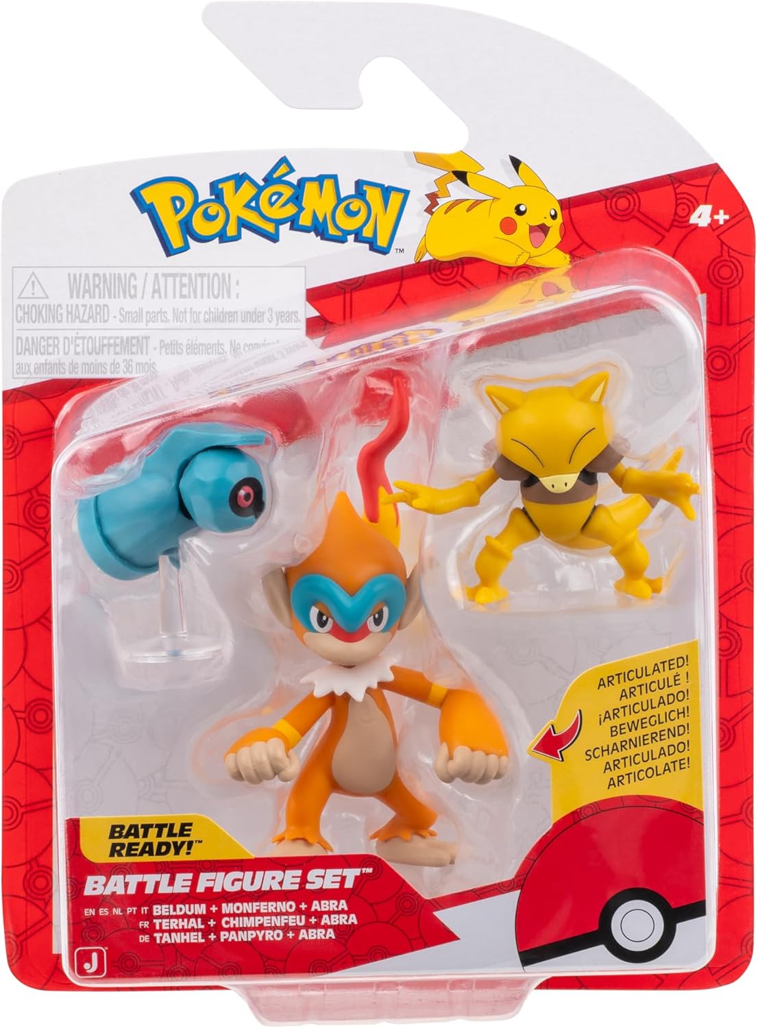 Pokémon - Beldum, Monferno & Abra Battle Figures