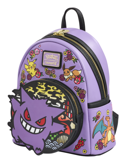 Pokemon Embroided Gengar Mini Backpack
