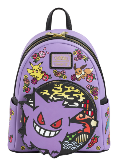 Pokemon Embroided Gengar Mini Backpack