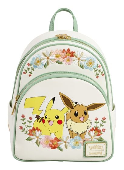 Pokemon Pikachu & Eevee Floral Mini Backpack