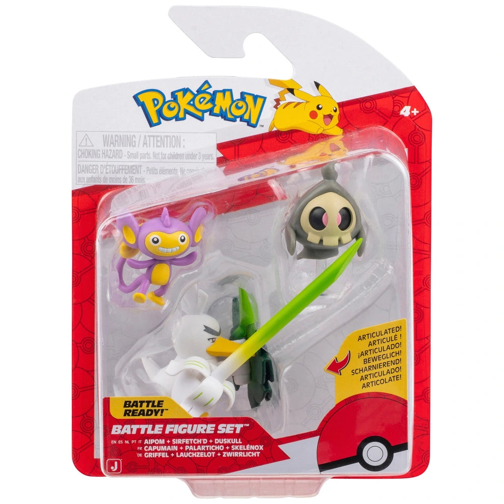 Pokémon - Aipom, Sirfetch'd & Duskull Battle Figures