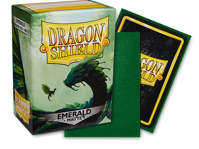 Dragon Shield Matte - Emerald (100 ct.) In Box