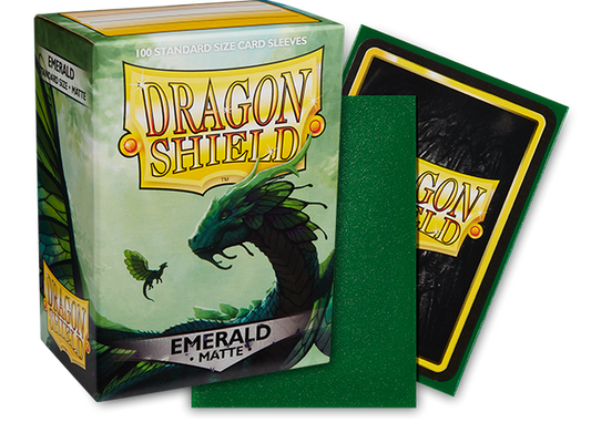 Dragon Shield Matte - Emerald (100 ct.) In Box