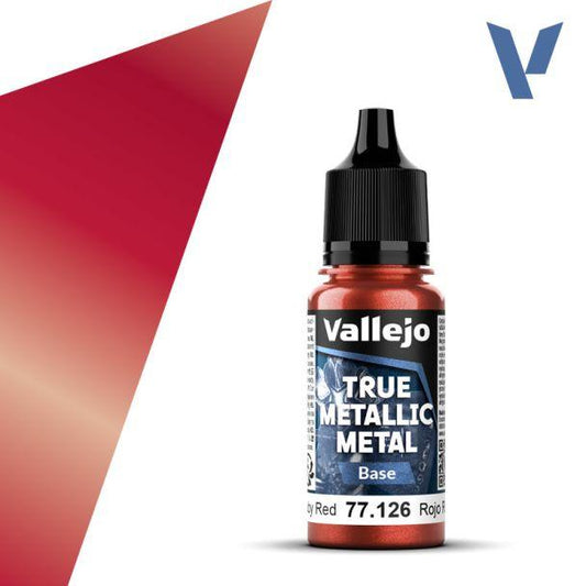 Vallejo True Metallic Metals - Ruby Red (Base)
