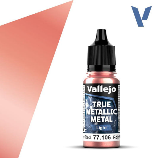 Vallejo True Metallic Metals - Ruby Red (Light)