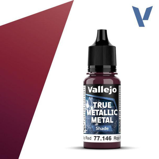 Vallejo True Metallic Metals - Ruby Red (Shade)