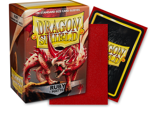 Dragon Shield Matte - Ruby (100 ct.) In Box