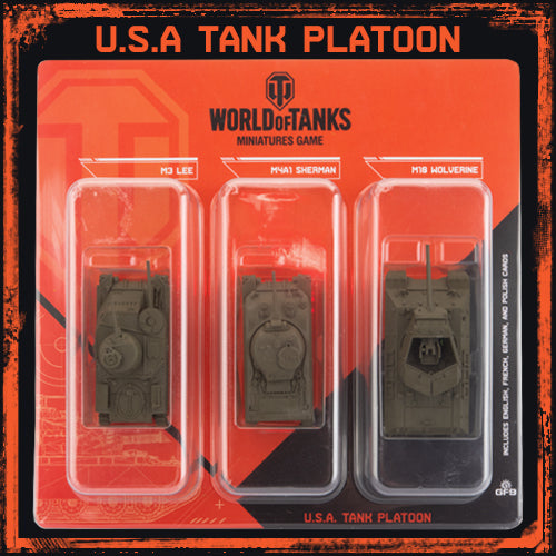 WOT U.S.A. Tank Platoon (M3 Lee, M4A1 75mm Sherman, M10 Wolverine