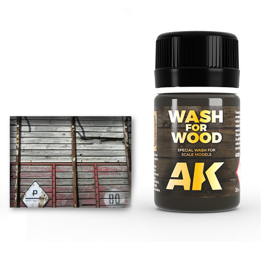 AK Weathering Paints - Wash For Wood