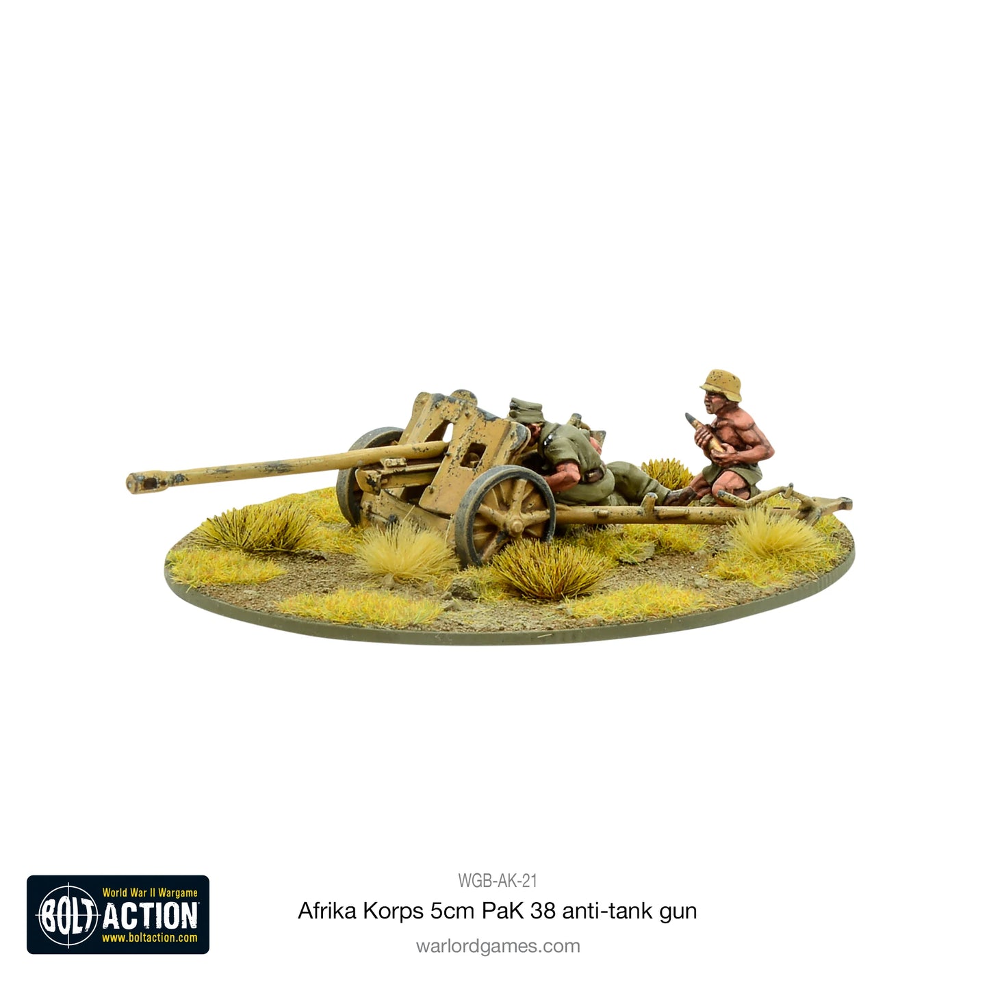 German Afrika Korps 5cm Pak 38 Anti Tank Gun