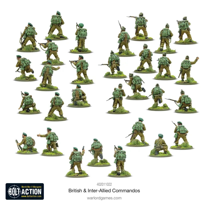 British & Inter-Allied Commandos Plastic Box Set