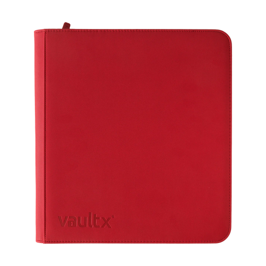 12 Pocket Exo Tec Zip Binder XL - Fire Red
