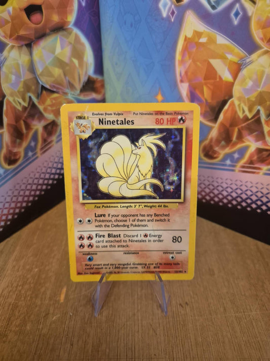 Ninetales Holo 12/102 Base Set Single Pokémon Card